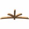 Ekena Millwork Davenport Timber Gable Bracket, Western Red Cedar, 72"W x 30"H x 3 1/2"D x 3 1/2"F, 10/12 Pitch GBW072X30X0404DAV00SWR - alternate 2